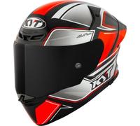 KYT TT-Revo Tourist, casque intégral L Noir/Blanc/Rouge Néon Noir/Blanc/Rouge Néon