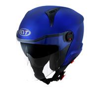KYT D-City Plain Bleu Métal E06 Casque De Moto (Bleu) Taille: M (57)