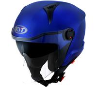 KYT D-City Plain, casque à réaction M Bleu Bleu