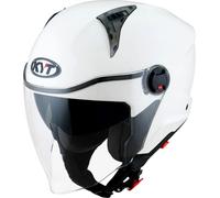 KYT D-City Plain, casque à réaction S Blanc Blanc