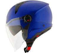 KYT D-City Plain, casque à réaction S Bleu Mat Bleu Mat
