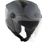 KYT D-City Plain Casque jet, gris, taille XL pour homme