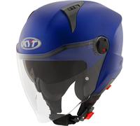 KYT D-City Plain Casque jet, Bleu mat, Taille M (57/58)