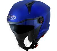 KYT D-City Plain Casque jet, bleu, Taille XL (61)