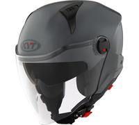 KYT D-City Plain Casque jet, gris, Taille S (55/56)