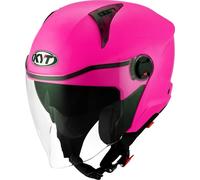 KYT D-City Plain Casque jet, rose, Taille XL (61)