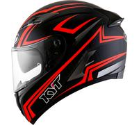 KYT Falcon 2 Essential, casque intégral L Noir/Rouge Néon Noir/Rouge Néon