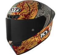 KYT KX-1 Race GP Bastianini IDN Replica 23, casque intégral M Mat Rouge/Bleu/Or/Noir Mat Rouge/Bleu/Or/Noir