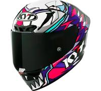 KYT KX-1 Race GP Bastianini Replica 2023, casque intégral XL Noir/Mauve/Fuchsia/Blanc Noir/Mauve/Fuchsia/Blanc