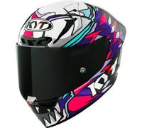 KYT KX-1 Race GP Bastianini Replica 2023 Casque, weiß/Pink, 2XL (63)