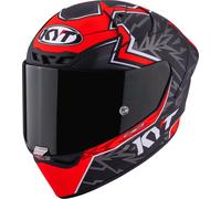 KYT KX-1 Race GP Bulega Replica, casque intégral XXL Mat Noir/Gris/Rouge/Blanc Mat Noir/Gris/Rouge/Blanc