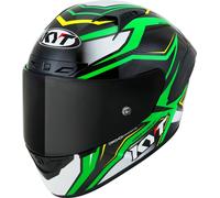 KYT NZ Race Carbon Stride Casque, Vert néon, Taille XL (61/62)