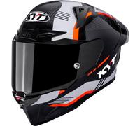 KYT R1R Carbon Zone Casque, Carbone/Orange, Taille XS (53/54)