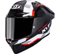 KYT R1R Carbon Zone Casque, carbone/rouge, Taille S (53/54)