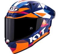 KYT R1R Diamond Casque, bleu/orange, Taille M (57/58)