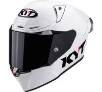 KYT R1R Plain Casque, blanc, taille L pour homme