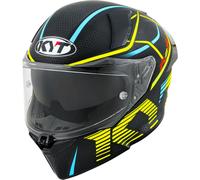 KYT R2R Concept, casque intégral XL Mat Noir/Turquoise/Jaune Mat Noir/Turquoise/Jaune