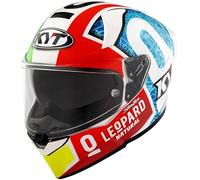 KYT R2R Max Foggia Misano 2021 Replica Casco Integrale (Bianco/Blu/Verde/Rosso), M (57)