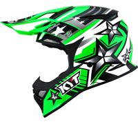 KYT Skyhawk Ardor, casque de protection XS Noir/Blanc/Vert Néon Noir/Blanc/Vert Néon