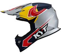 KYT Skyhawk Taddy Replica, casque à croix S Bleu Foncé/Gris/Rouge/Jaune Bleu Foncé/Gris/Rouge/Jaune