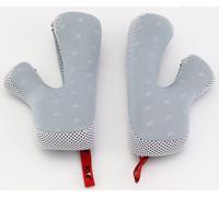 KYT Strike Eagle Coussinets de joue, Gris/blanc, Taille S