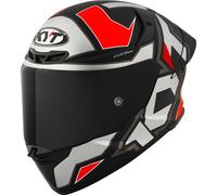 KYT TT-Revo Electron Casque, gris-rouge, taille XL pour homme