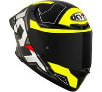 KYT TT-Revo Electron, casque intégral L Mat Noir/Gris/Jaune Mat Noir/Gris/Jaune