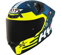 KYT TT-Revo Fuselage Casque, Jaune mat, Taille XS (53/54)