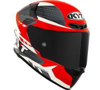 KYT TT-Revo Gear, casque intégral XXL Gris/Blanc/Rouge Gris/Blanc/Rouge