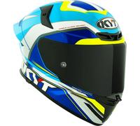 Casque Intégral KYT TT-REVO Grand Prix White/Light Blue