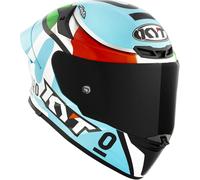 KYT TT-Revo Leopard Replica Casque, rouge-vert, taille XL pour homme