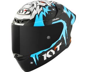 KYT TT-Revo Masia Replica Winter Test Casque, Bleu clair mat, Taille XL (61/62)