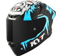 KYT TT-Revo Masia Replica Winter Test, casque intégral L Mat Noir/Bleu Clair/Blanc Mat Noir/Bleu Clair/Blanc