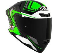 KYT TT-Revo Overtech, casque intégral XL Noir/Blanc/Vert Noir/Blanc/Vert