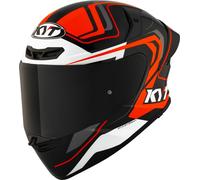 KYT TT-Revo Overtech Casque, noir/orange, Taille XXL (63)