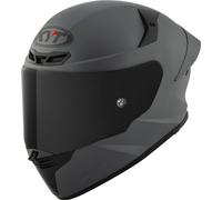 KYT TT-Revo Plain Casque, Gris mat, Taille XL (61/62)