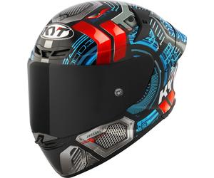 KYT TT-Revo Synchrotron Casque, bleu/rouge, Taille L (59/60)