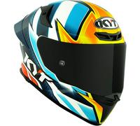 KYT TT-Revo Tati Replica, casque intégral XXL Blanc/Bleu Clair/Jaune Blanc/Bleu Clair/Jaune