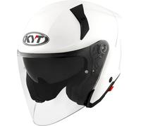 KYT TTR-JET Plain, casque à réaction XL Blanc Blanc