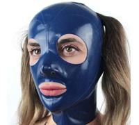 KYTFLCG Unisexe Cagoule Latex Caoutchouc Naturel Latex Dessus Aucune Perruque Incluse pour Cosplay Le Jeu de Rôle Party(Size:m)