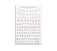 KYTIN Poster Yoga Ashtanga Yoga Primary Series Peinture décorative sur toile 60 x 90 cm