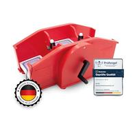 Kyto Mélangeur de cartes manuel à manivelle - Mélangeur de cartes à jouer pour poker, UNO, Skat, Rommé, Skip BO & Blackjack - Comprend des cartes à jouer et des instructions (français non garanti