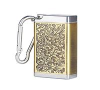 Kytpyi Cendrier de Poche Anti-odeur en Métal - Mini, Léger, Ultra-scellé Avec Porte-clés - Déodorant Extérieur et Respectueux de l'Environnement
