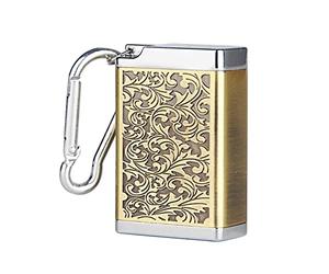 Kytpyi Cendrier de Poche Anti-odeur en Métal - Mini, Léger, Ultra-scellé Avec Porte-clés - Déodorant Extérieur et Respectueux de l'Environnement