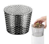 Kytpyi Crapaudine de Gouttière, Filtre Gouttiere, Anticorrosion Antirouille Acier Inoxydable Grille Gouttière Anti Feuilles, Pierres, Animaux, pour Cuisine Terrasse Jardin (Diamètre 90-110 mm)