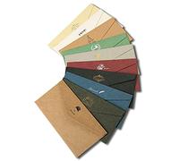 Kytpyi enveloppe de carte postale, 10 pièces 22 x 11cm enveloppes vintage enveloppes en papier kraft enveloppe craft enveloppes en papier enveloppes cadeaux pour cadeau salutation noël saint valentin