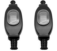 Kytpyi Ligne Cordon Interrupteur, 2 Pièces 250v Interrupteur à Cordon Etanche, Certification Ip65 Anti-poussière et étanche Interrupteur à Cordon pour Lampes Appareils électriques Transformateurs