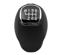 KYUBNUI Pommeau de Levier de Vitesse 6 Vitesses en Cuir Noir pour Kia Rio 5 (2012 2013 2014 2015)