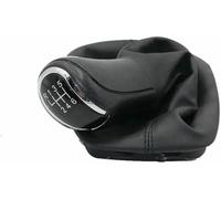 KYUBNUI Pommeau de Levier de Vitesse en Cuir pour Skoda Fabia 1 MKI 2000 2001 2002 2003 2004 2005 2006 2007 2008 avec Soufflet en Cuir