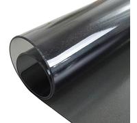 KYUDFBI Noir Nappe de Protection de Table Transparente, 1.5mm Nappe en PVC Film de Protection pour Meubles étanche Lavable Étanche du Film de Table Toile Cirée Rectangulaire